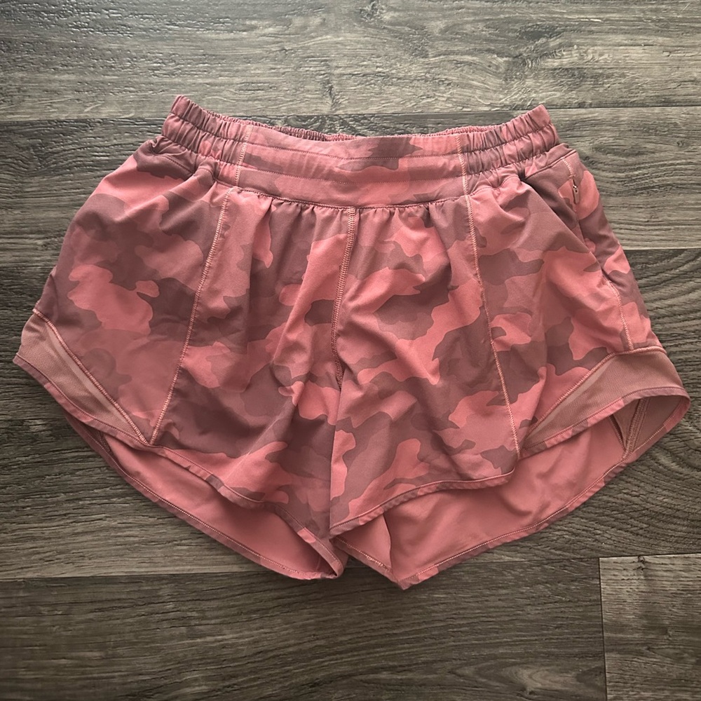 lululemon Pink Camo Shorts